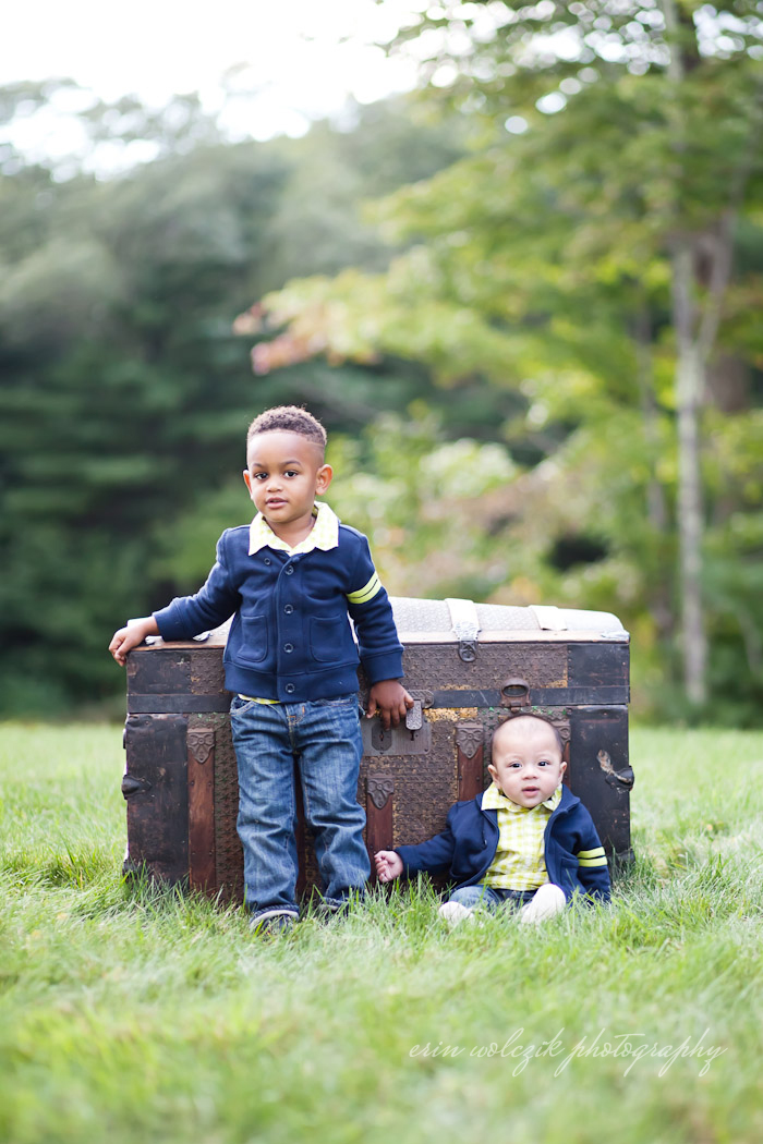 cousins in blue . family photographer ~ grafton, ma
