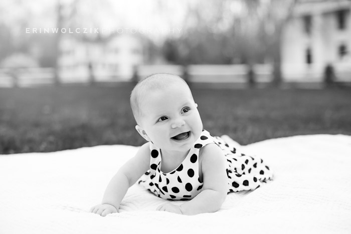 sweet in polka dots . 6-month-old-photographer . north grafton, ma