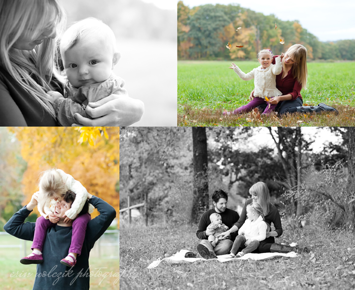 sisters in the fall . family photography ~ westborough, ma