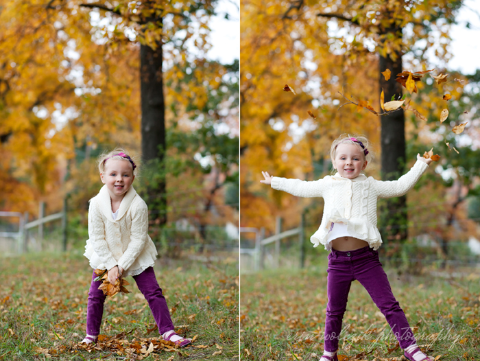 sisters in the fall . family photography ~ westborough, ma