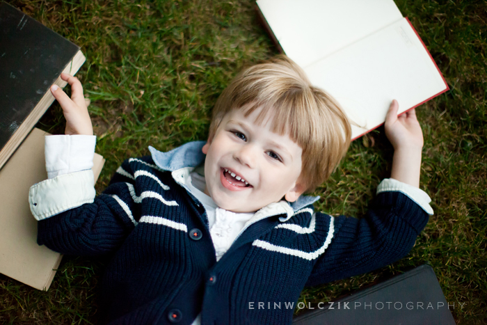 fun with books photo session ~ Southborough, MA