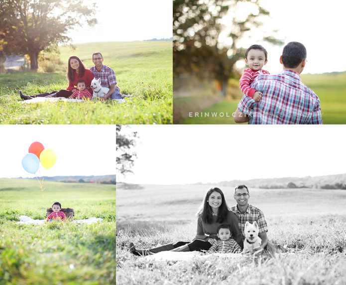 Fall photos with baby boy ~ Northborough, MA family photography
