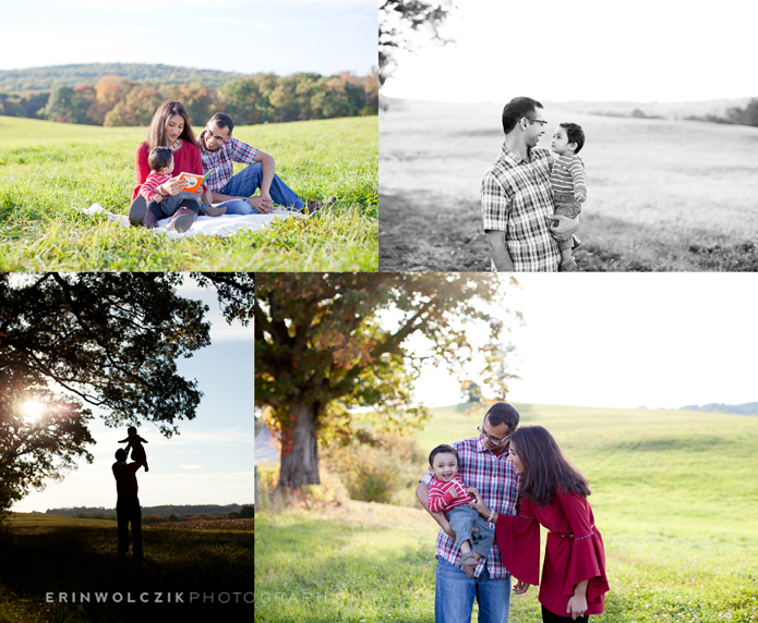 Fall photos with baby boy ~ Northborough, MA family photography