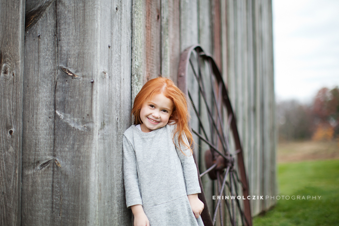 red-haired little girl ~ londonderry photographer