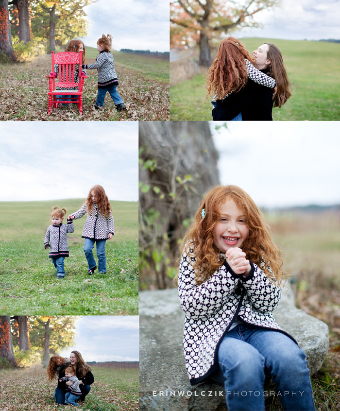 red haired family . fall photography ~ holliston, ma