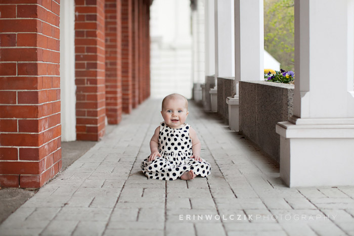 sweet in polka dots . 6-month-old-photographer . north grafton, ma