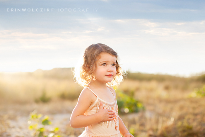 dreamy sunset . two-year-old child photographer . bourne, ma