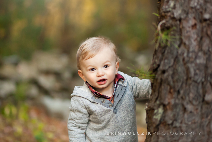 peekaboo . fall family photographer . north grafton, ma