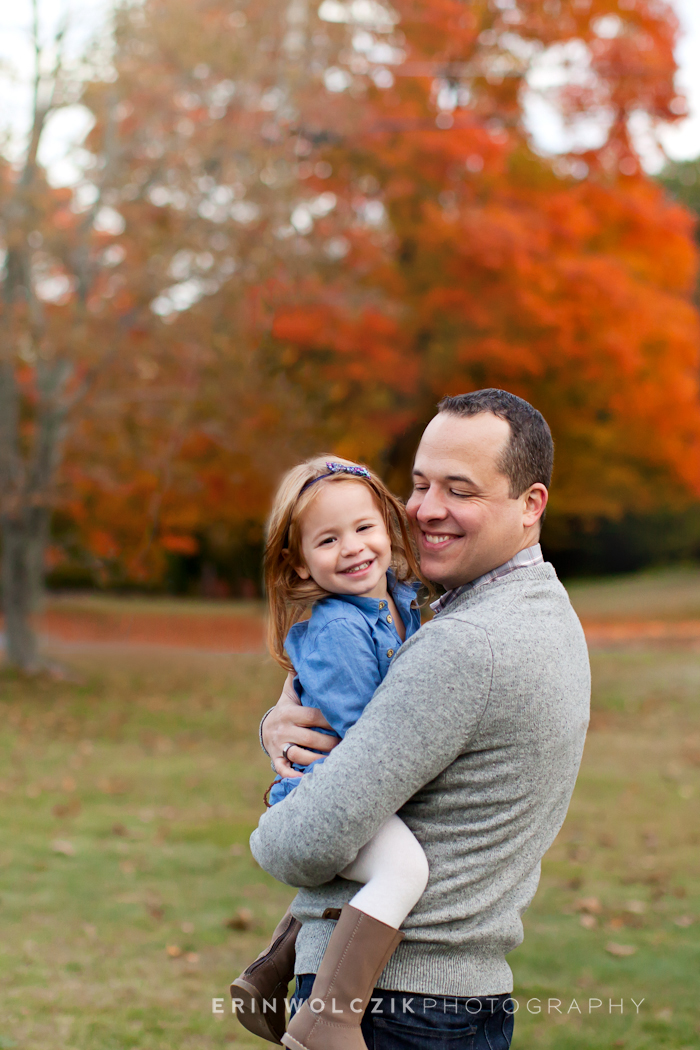 father and daughter . fall family photographer . westborough, ma