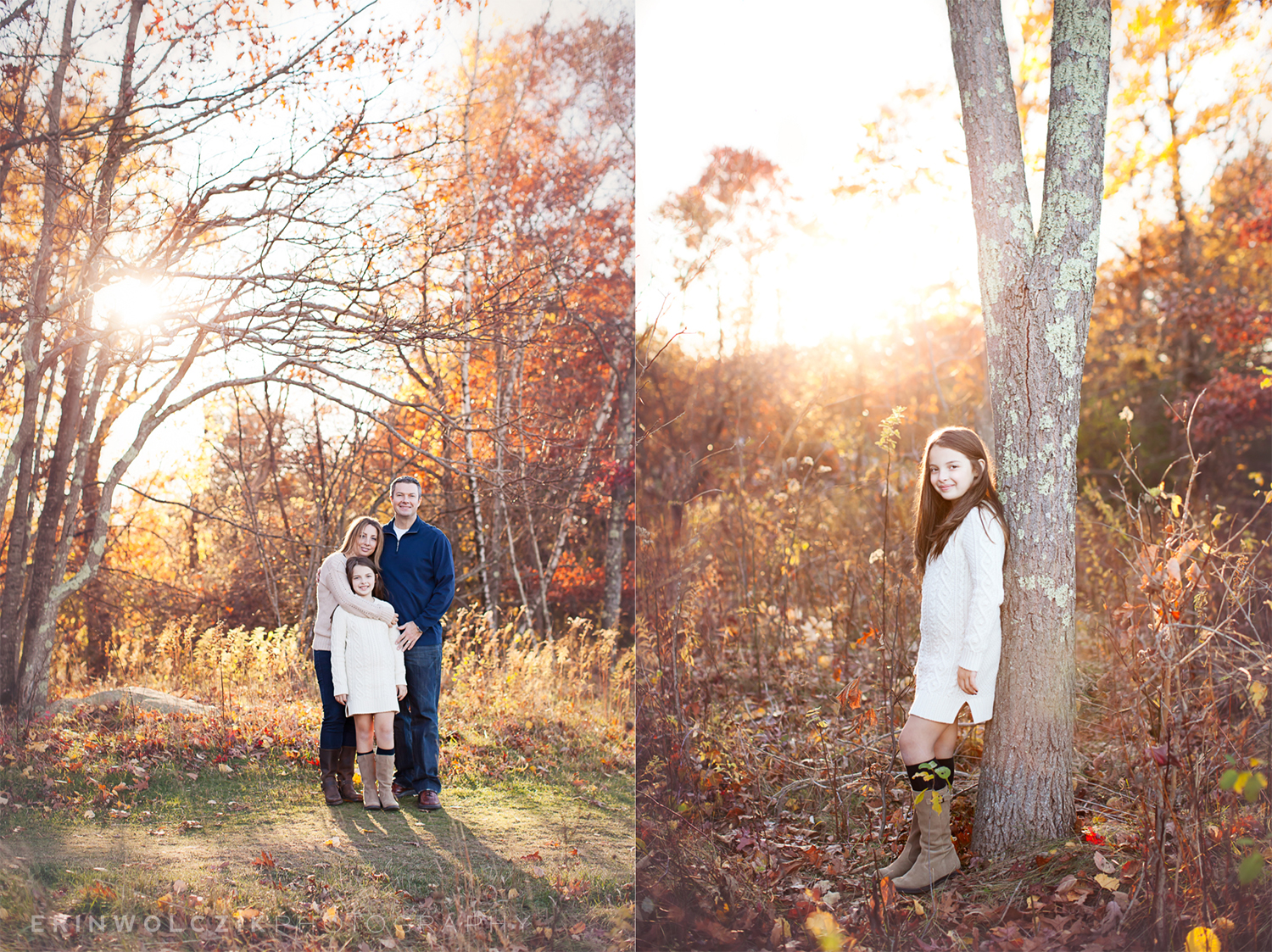 fall in new england . massachusetts family photographer