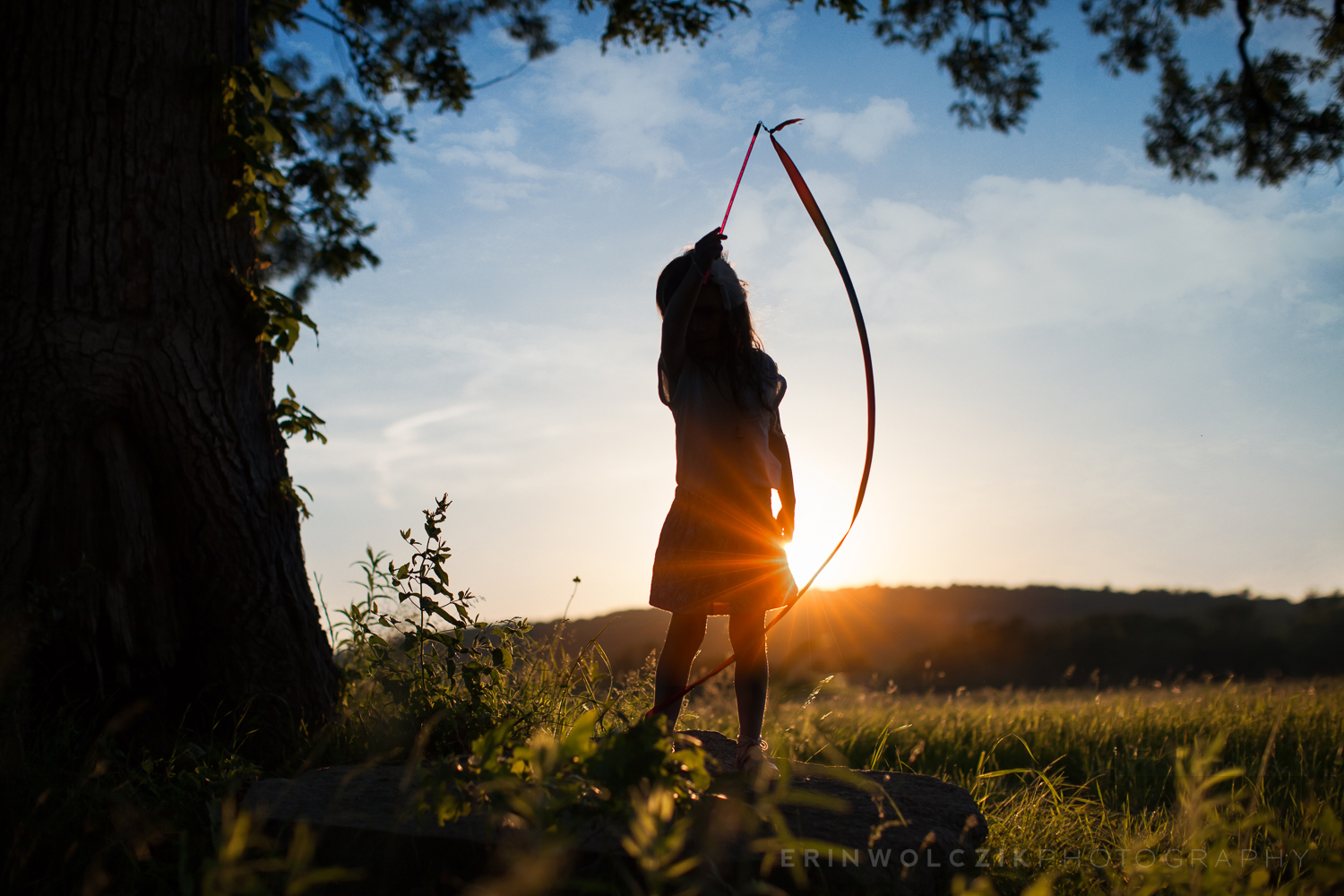 sunset twirls . four-year-old photographer . westborough, ma